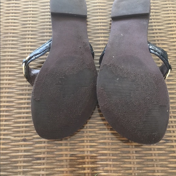 Black leather Slip on sandal Steve Madden Size 7.5 - Picture 2 of 3